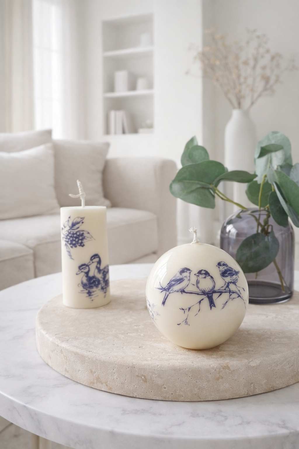 Glossy Soy Wax Sphere Candle