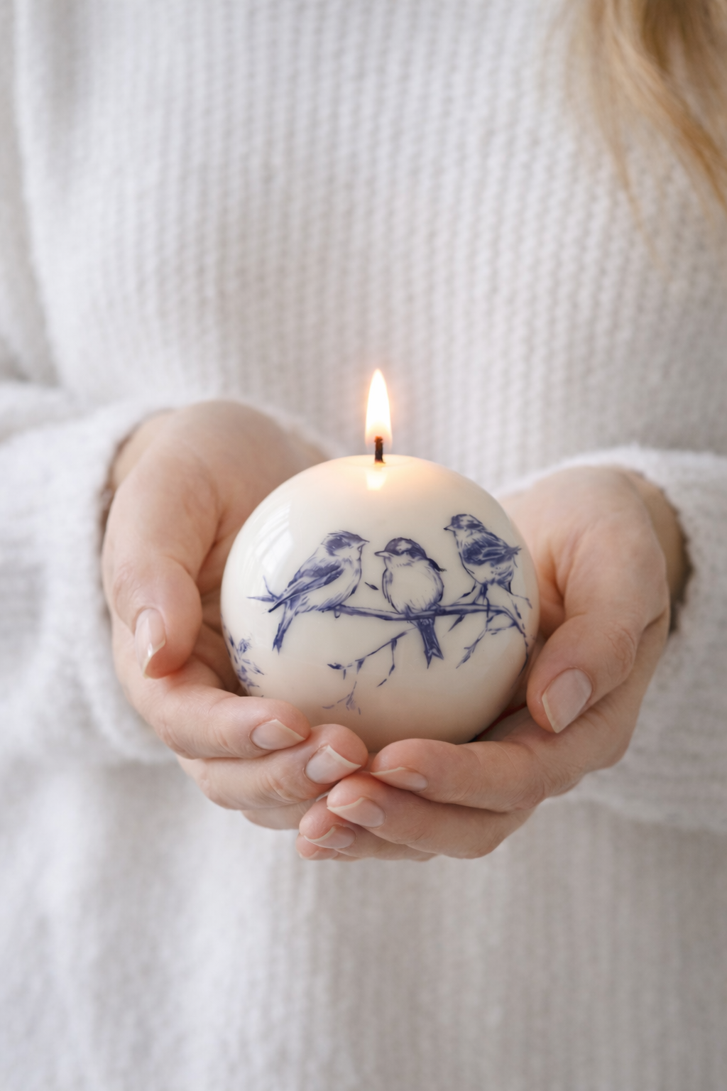 Glossy Soy Wax Sphere Candle