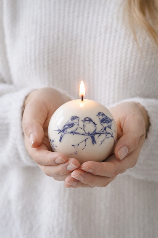 Glossy Soy Wax Sphere Candle