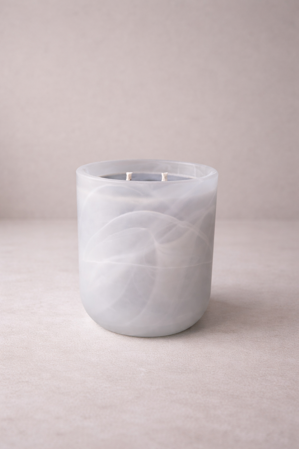 Large Frosted Glass Soy Candle